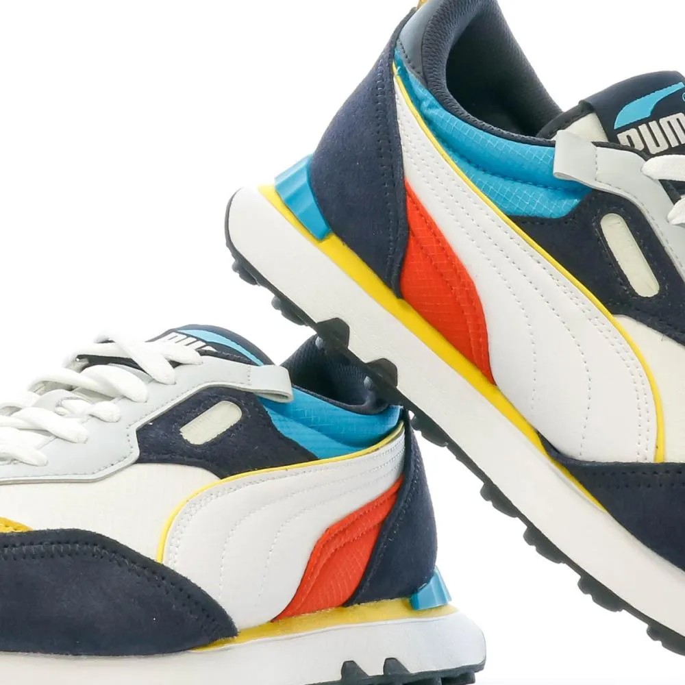 Baskets Blanc/Bleu Homme Puma Rider Future Vintage