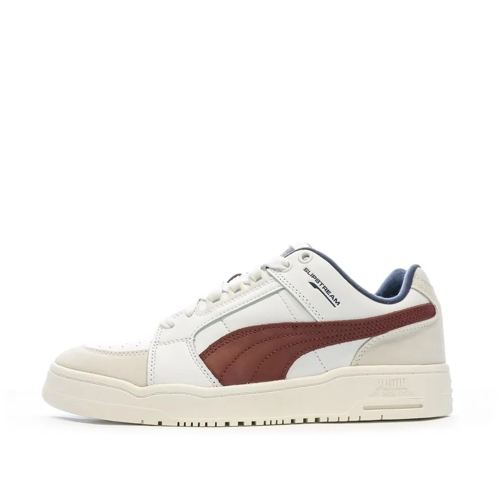 Baskets Blanc/Bordeaux Homme Puma Slipstream Lo Retro