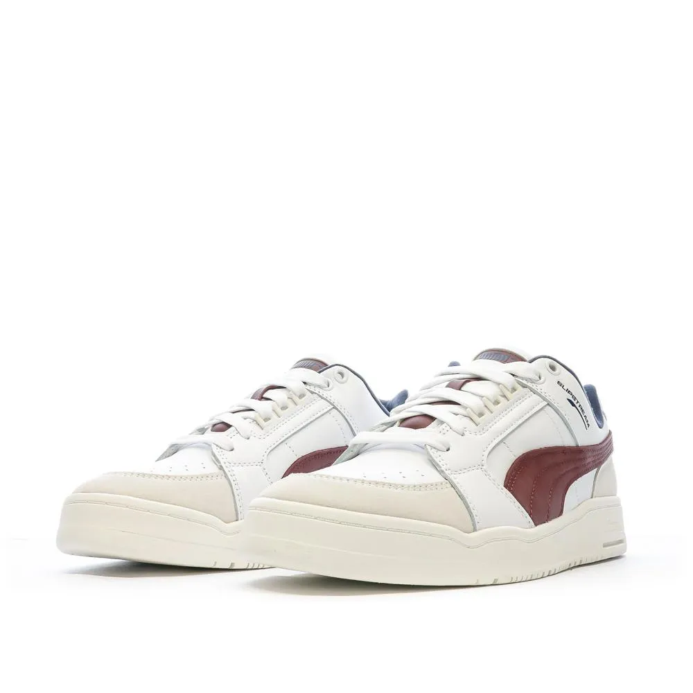 Baskets Blanc/Bordeaux Homme Puma Slipstream Lo Retro