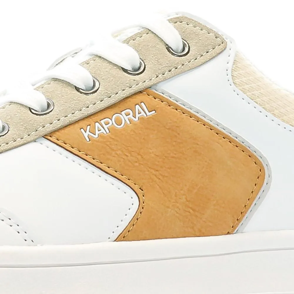 Baskets Blanche/Camel Homme Kaporal Draglow