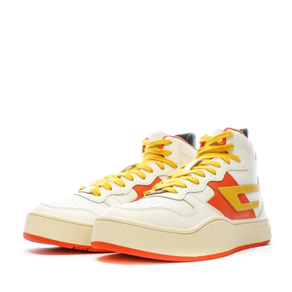 Baskets Blanche/Jaune Homme Diesel Sukiyo