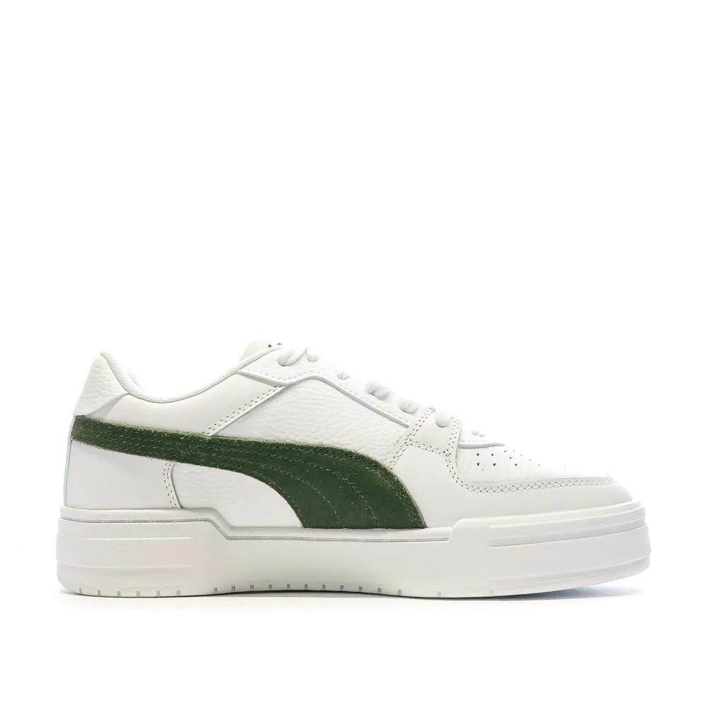 Baskets Blanches/Kaki Homme Puma Pro Classic