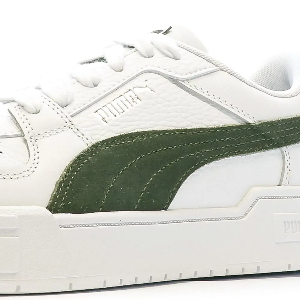 Baskets Blanches/Kaki Homme Puma Pro Classic