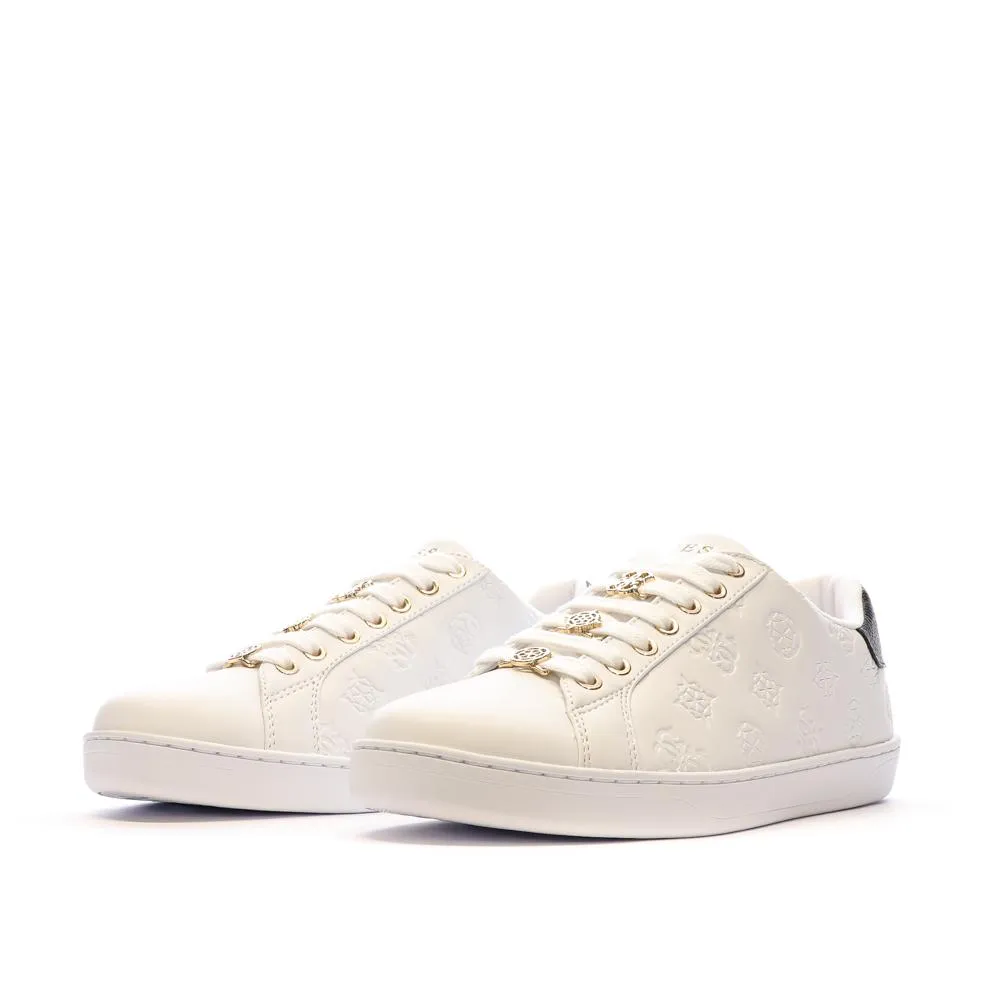 Baskets Blanches/Marron Femme Guess Rosenna