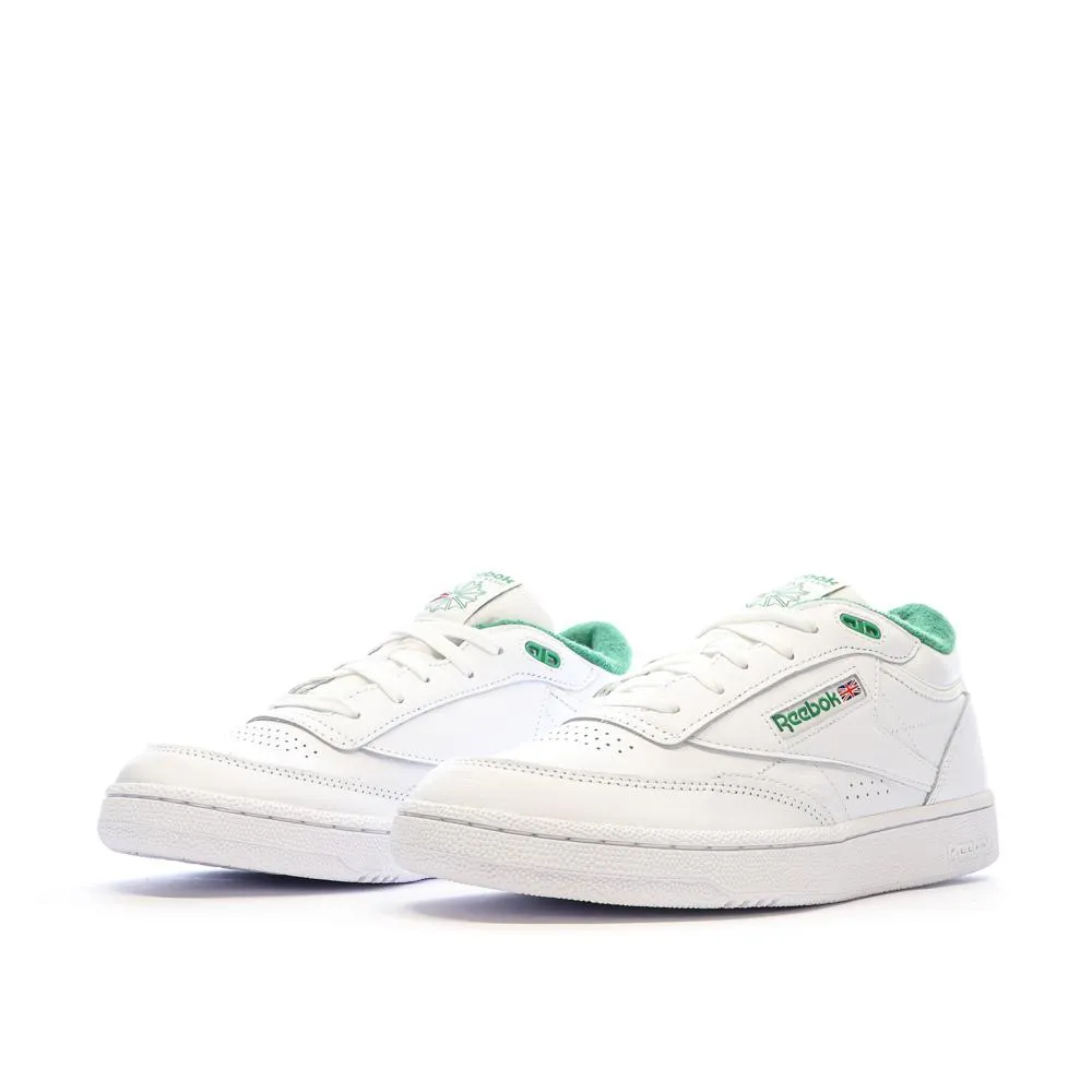 Baskets Blanches/Vertes Homme Reebok Club