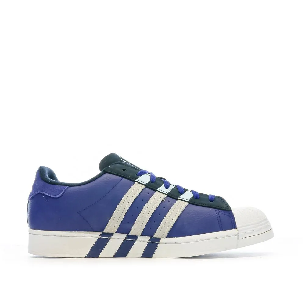 Baskets Bleu/Blanc Homme Adidas Superstar