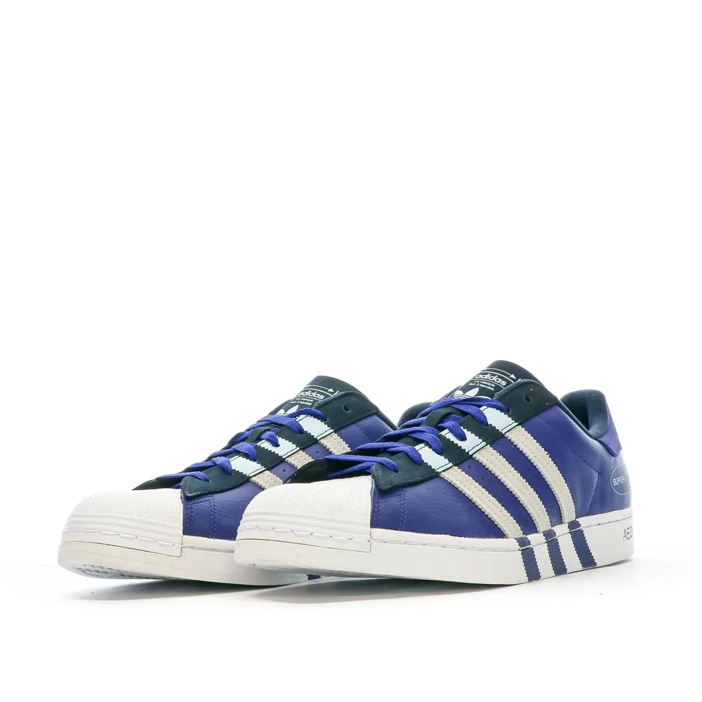 Baskets Bleu/Blanc Homme Adidas Superstar