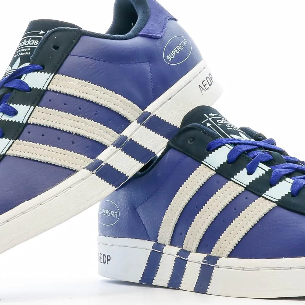 Baskets Bleu/Blanc Homme Adidas Superstar