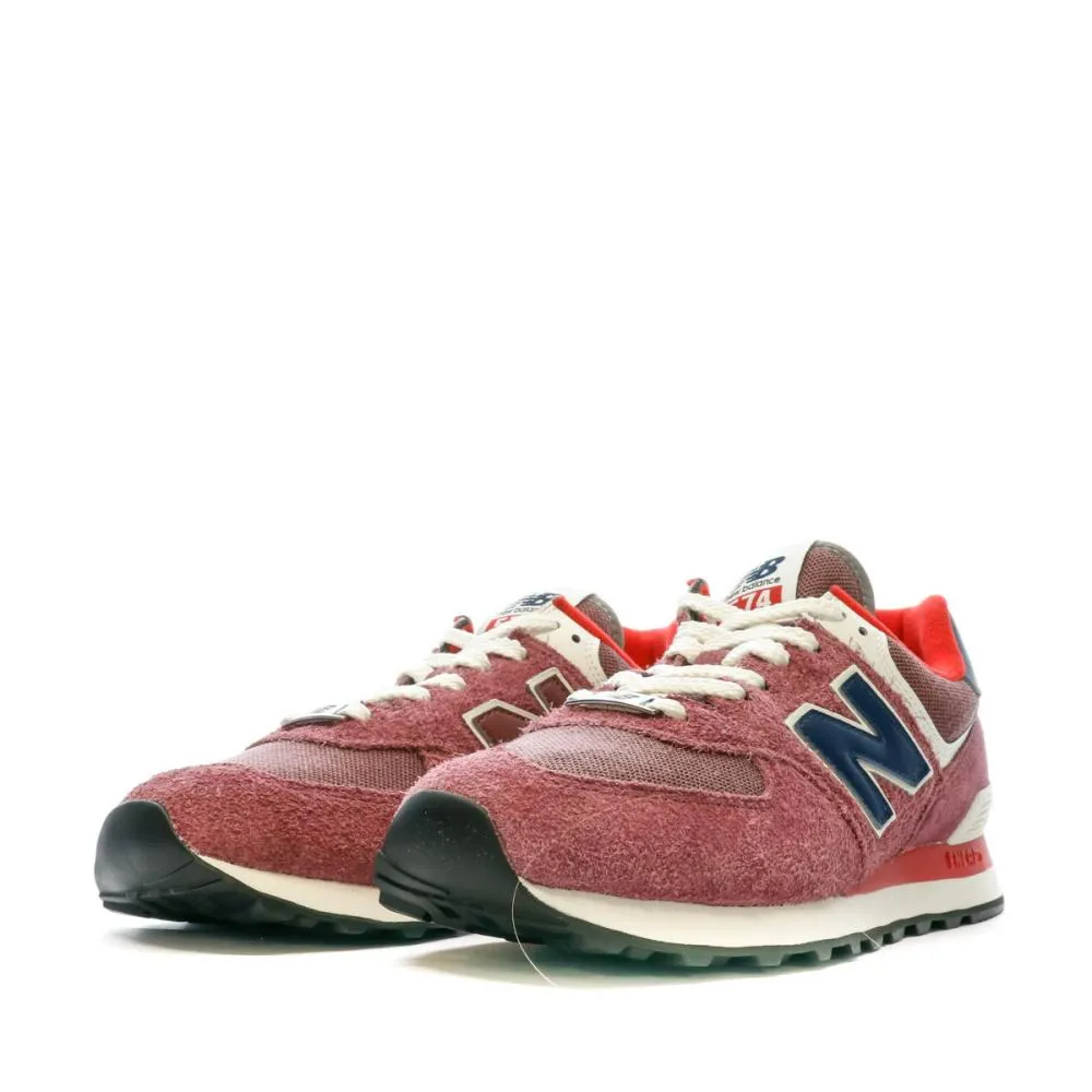 Baskets Rouge Homme New Balance 574