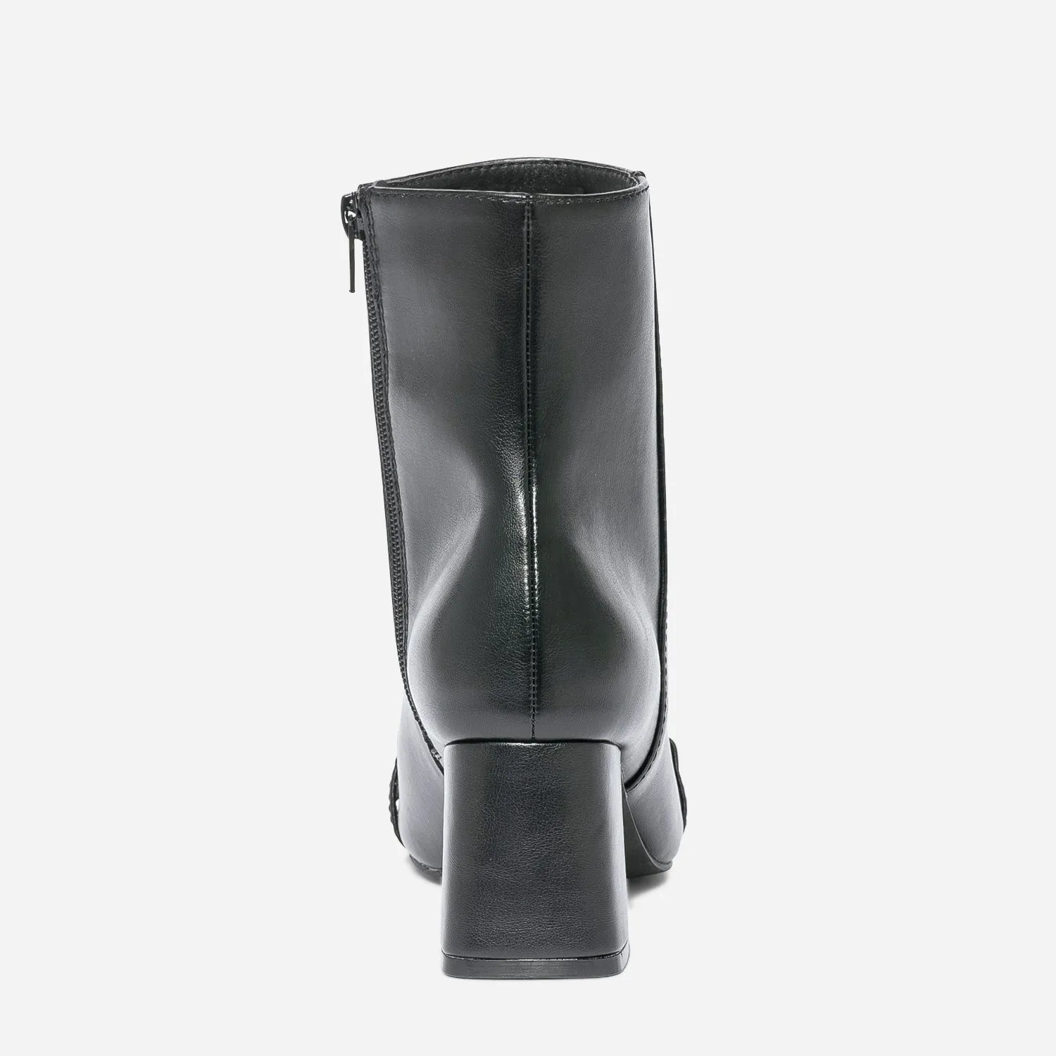 Boots noir avec chaînette métal - Boots / bottines Femme | ERAM