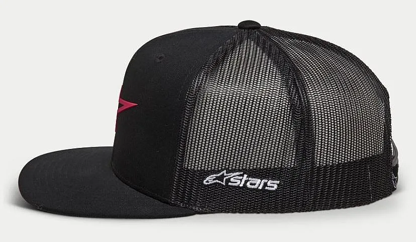 casquette Alpinestars 3D Ageless Trucker - Black/Red - men´s