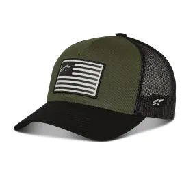 casquette Alpinestars Flag Snapback Trucker - Military/Black - men´s