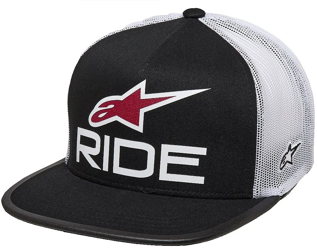 casquette Alpinestars Ride 4.0 Trucker - Black/White/Red - men´s