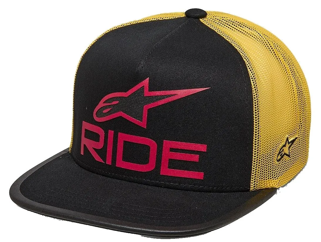 casquette Alpinestars Ride 4.0 Trucker - Black/Yellow/Red - men´s