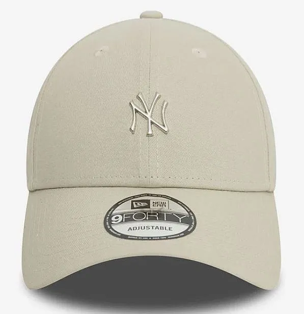 casquette New Era 9FO Metallic Pin MLB New York Yankees - Stone - men´s