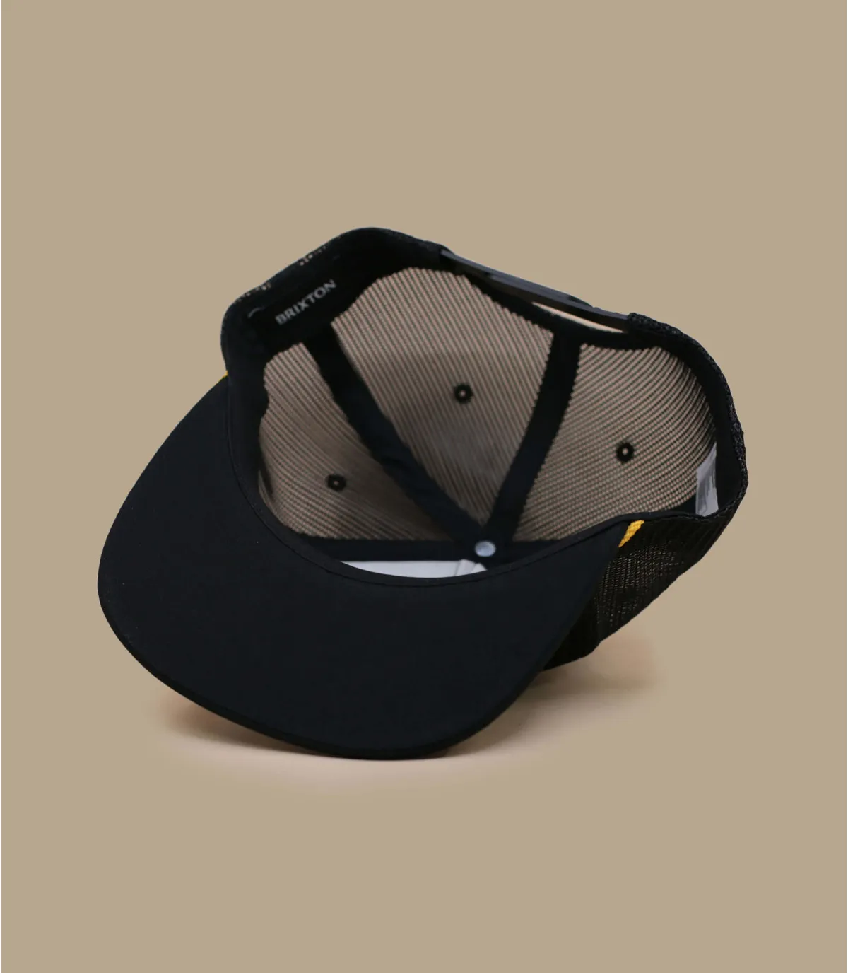 Casquette noir laurier brixton - Peace Shield Trucker black Brixton : Headict