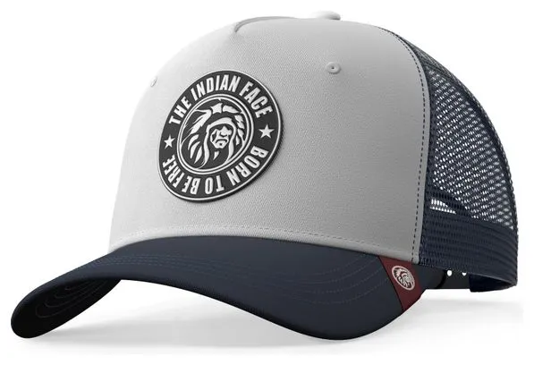 Casquette Trucker pour hommes et femmes The Indian Face Born to Be Free Blanc