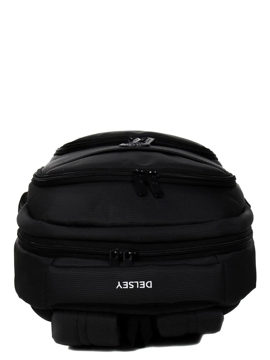 Delsey Element Aviator Sac À Dos À Deux Compartiments, Support Pc 15,6" Noir - Achetez À Prix Outlet!