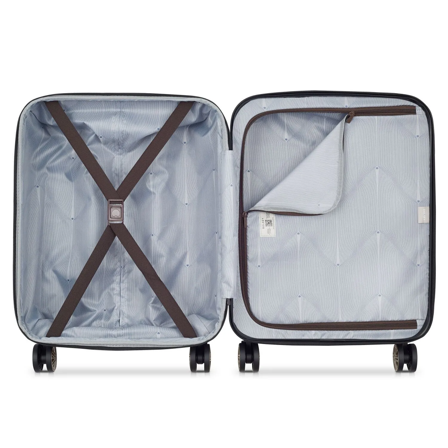 Delsey Paris Meteor 4 roulettes Trolley de cabine 55 cm avec soufflet d'extension