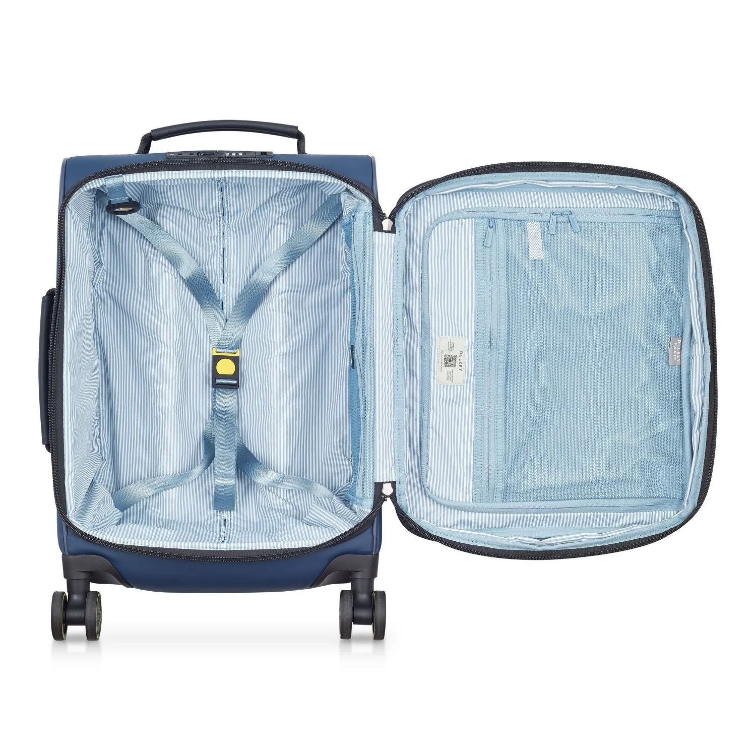 Delsey Paris Turenne Soft 4 roulettes Trolley de cabine 56 cm avec soufflet d'extension