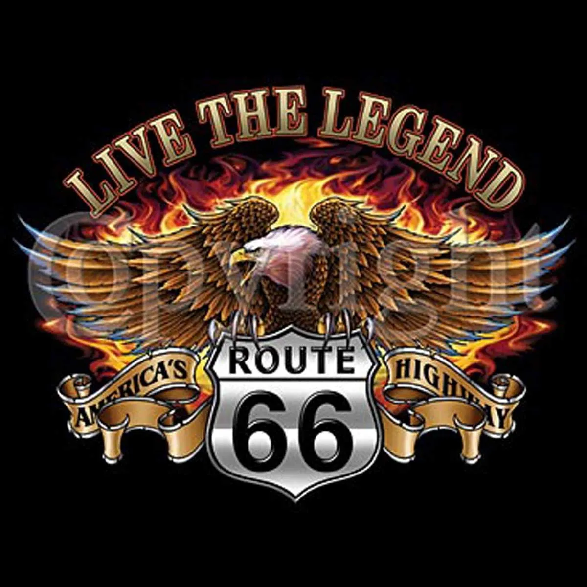 Débardeur HOMME - Aigle route 66 USA Biker Live the legend - 6722 