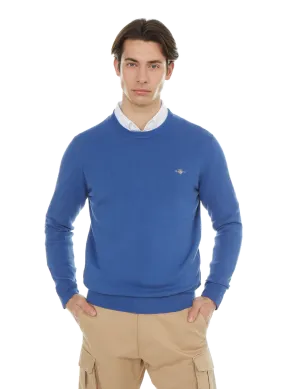 GANT  Pull col rond en coton - Bleu