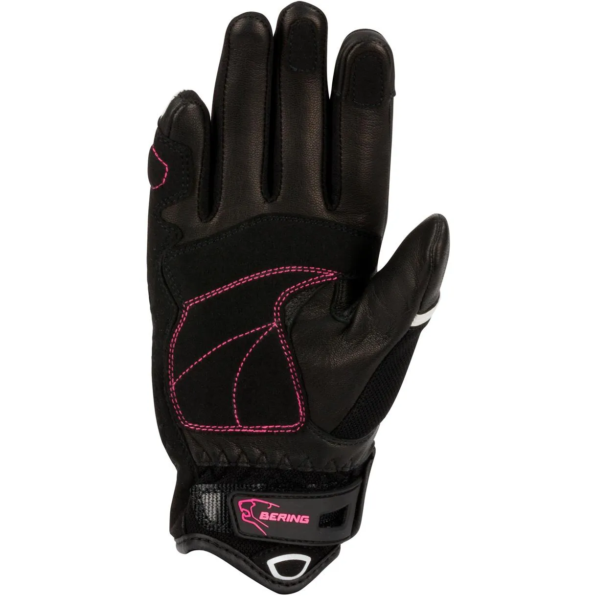 Gants LADY URSULA BERING Noir/Fuschia - MAXXESS.FR, Gants moto été