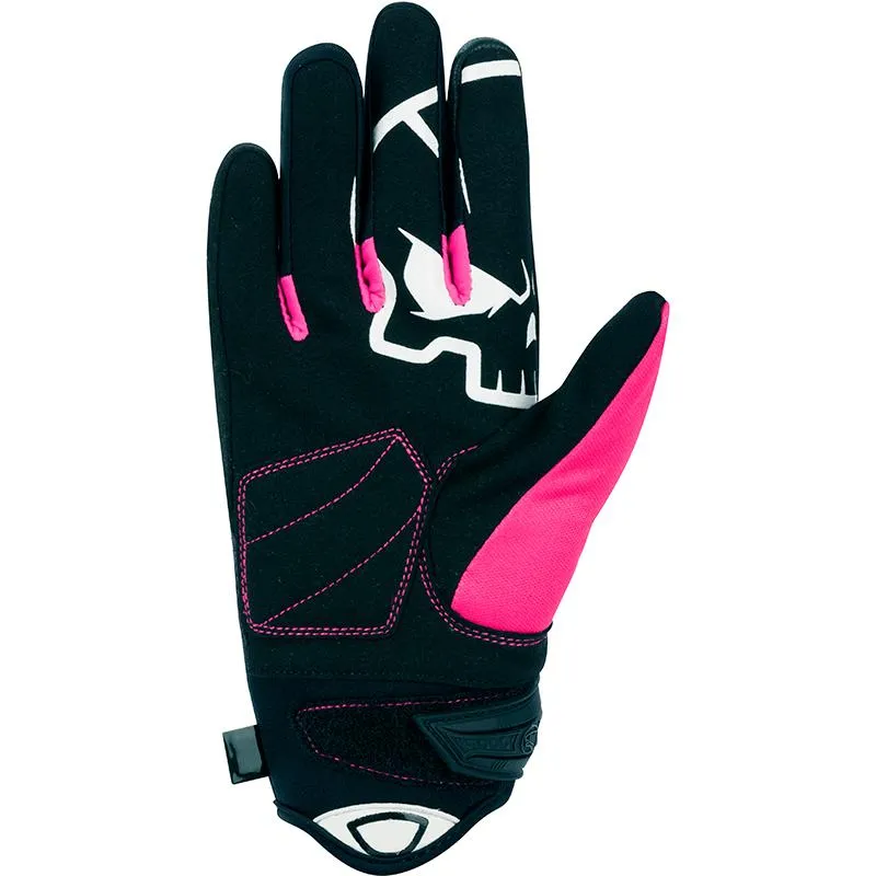 Gants LADY WALSHE BERING NOIR FUSCHIA - MAXXESS.FR, Gants moto été