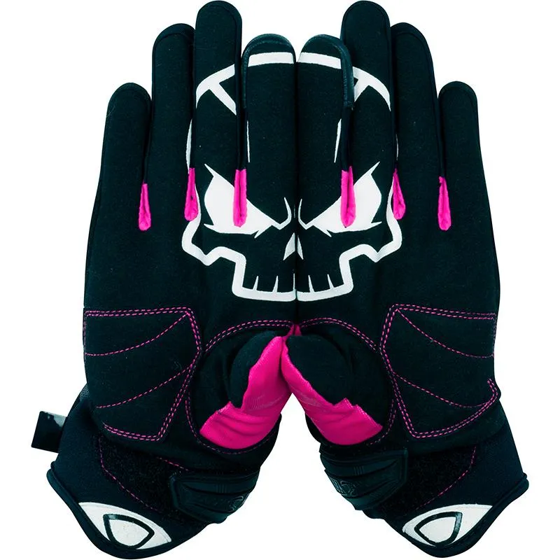 Gants LADY WALSHE BERING NOIR FUSCHIA - MAXXESS.FR, Gants moto été