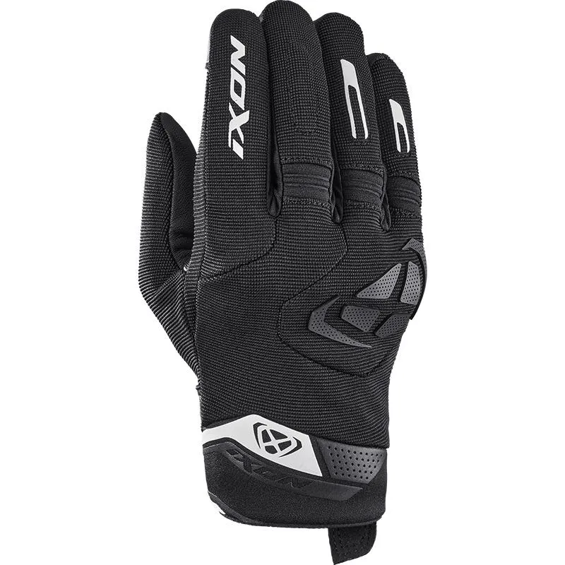 Gants MIG 2 IXON noir/blanc - MAXXESS.FR, Gants moto été