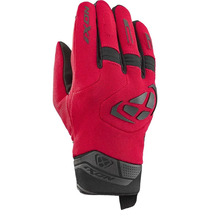 Gants MIG 2 IXON rouge/noir - MAXXESS.FR, Gants moto été