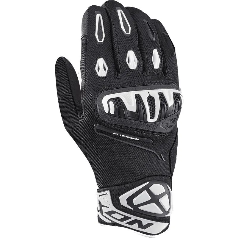 Gants MIRAGE AIR IXON noir/blanc - MAXXESS.FR, Gants moto été