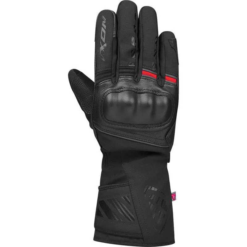 Gants PRO RESCUE 3 IXON noir/rouge - MAXXESS.FR, Gants moto hiver