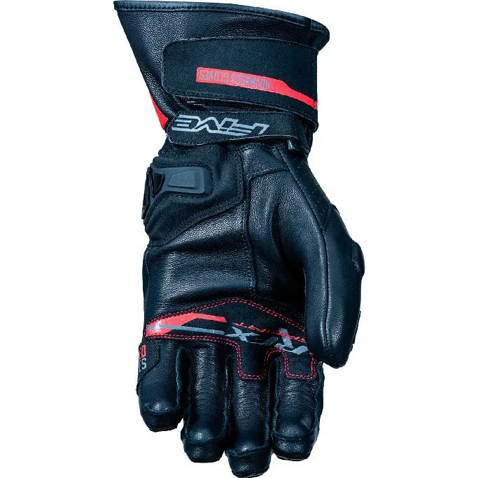 Gants RFX SPORT FIVE Noir/Rouge - MAXXESS.FR, Gants moto racing