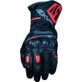 Gants RFX SPORT FIVE Noir/Rouge - MAXXESS.FR, Gants moto racing