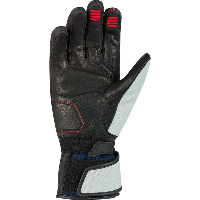 Gants SIBERIA BERING gris/bleu/rouge - MAXXESS.FR, Gants moto mi-saison