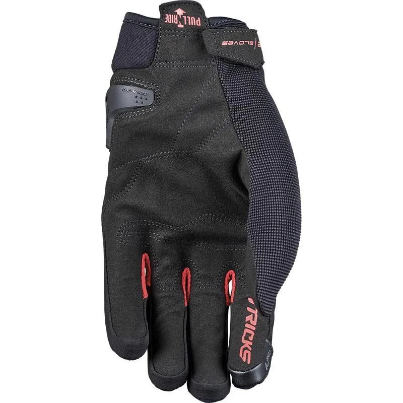 Gants TRICKS FIVE noir/rouge - MAXXESS.FR, Gants moto été