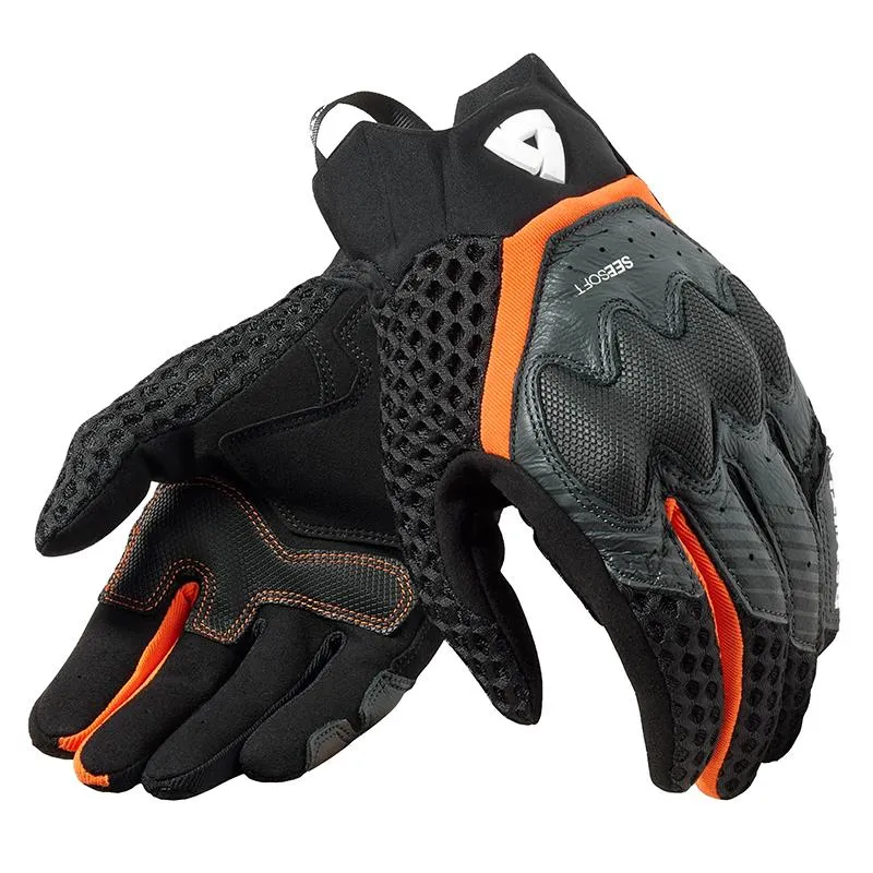 Gants VELOZ REVIT noir/orange - MAXXESS.FR, Gants moto été