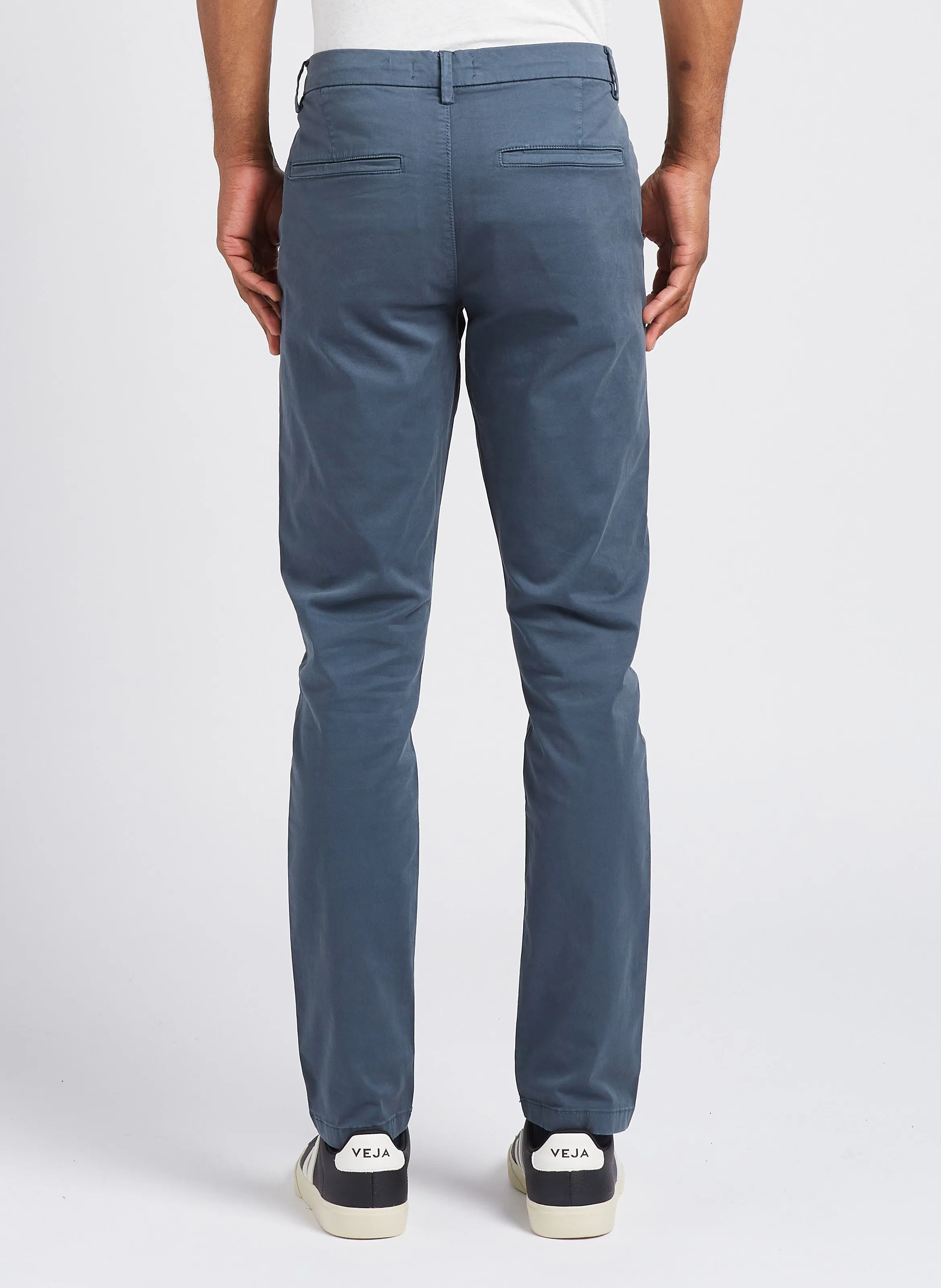 IKKS  Pantalon chino en coton stretch - Bleu