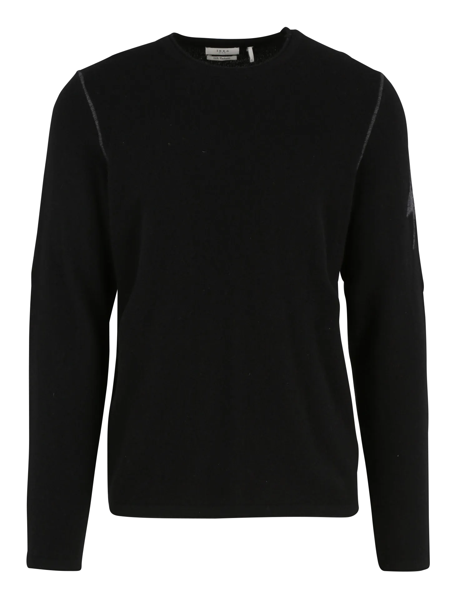 IKKS  Pull col rond en cachemire - Noir