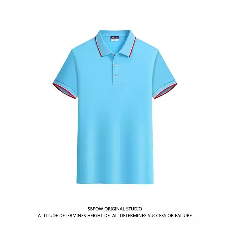 Importé -  T-Shirt Polo Homme Décontractés  Manches Courtes Tendance