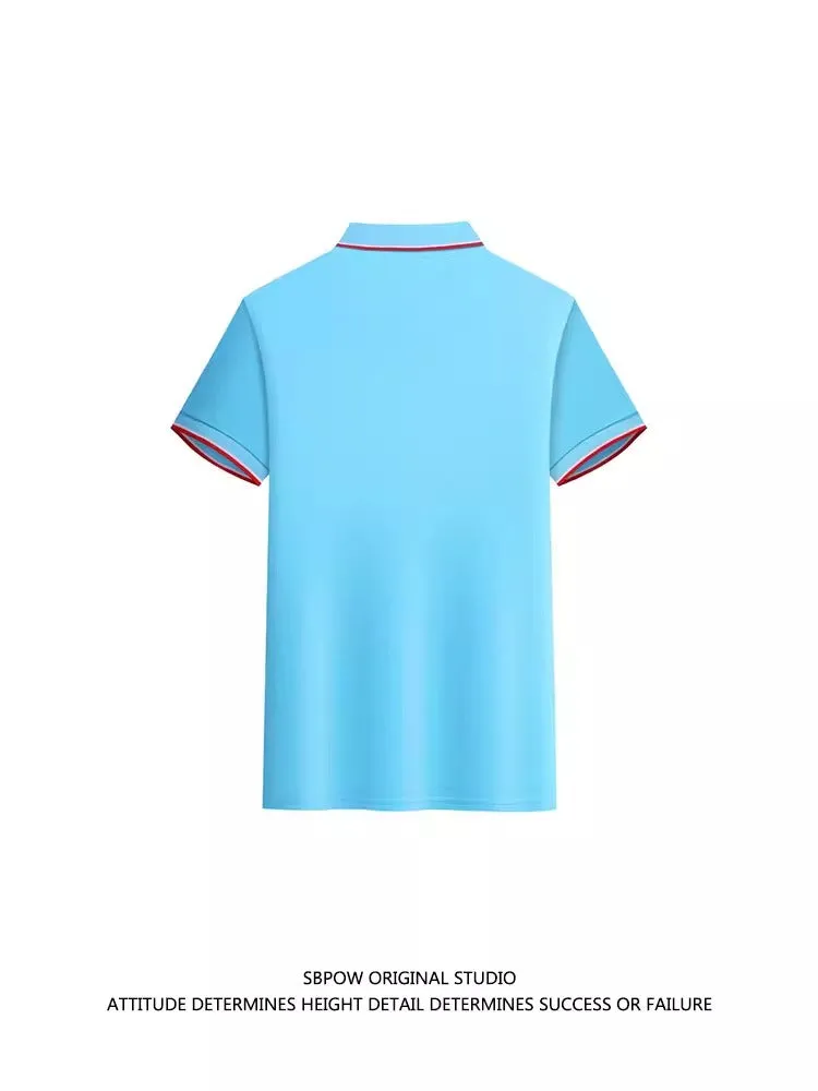 Importé -  T-Shirt Polo Homme Décontractés  Manches Courtes Tendance