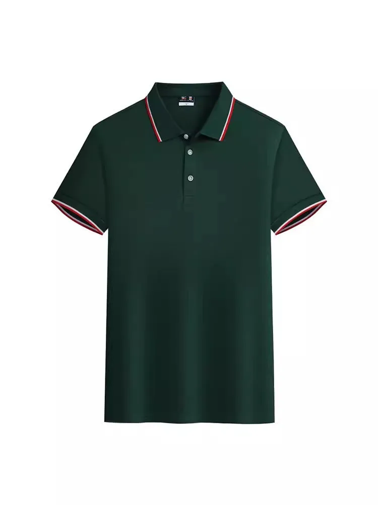 Importé -  T-Shirt Polo Homme Décontractés  Manches Courtes Tendance