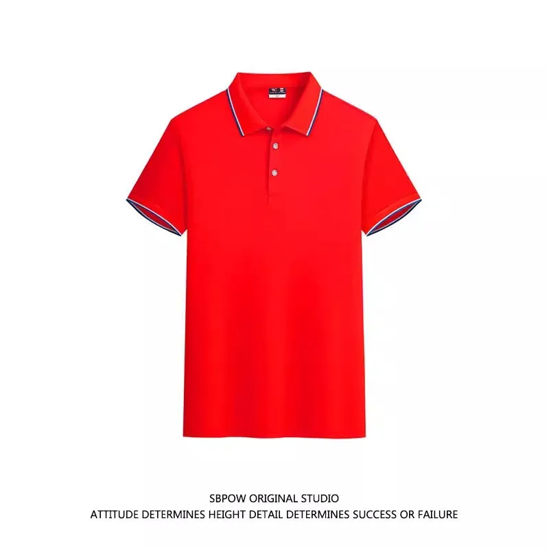 Importé -  T-Shirt Polo Homme Décontractés  Manches Courtes Tendance