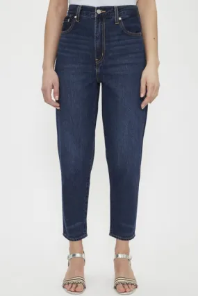 Jeans high loose dark indigo