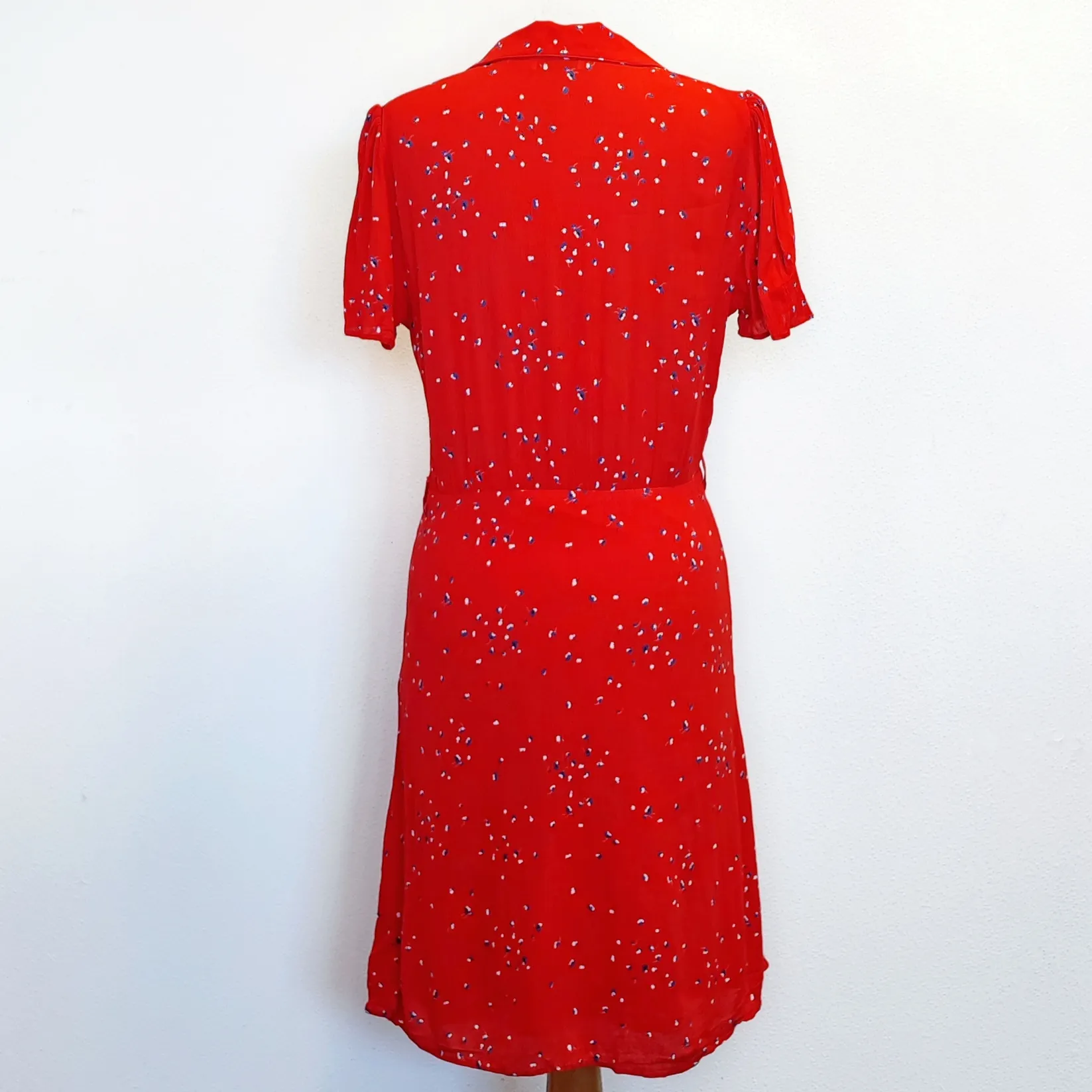 LA REDOUTE - Robe rouge à motif - 40 - Femme