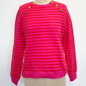 LA REDOUTE - Sweat marinière rose - M - Femme