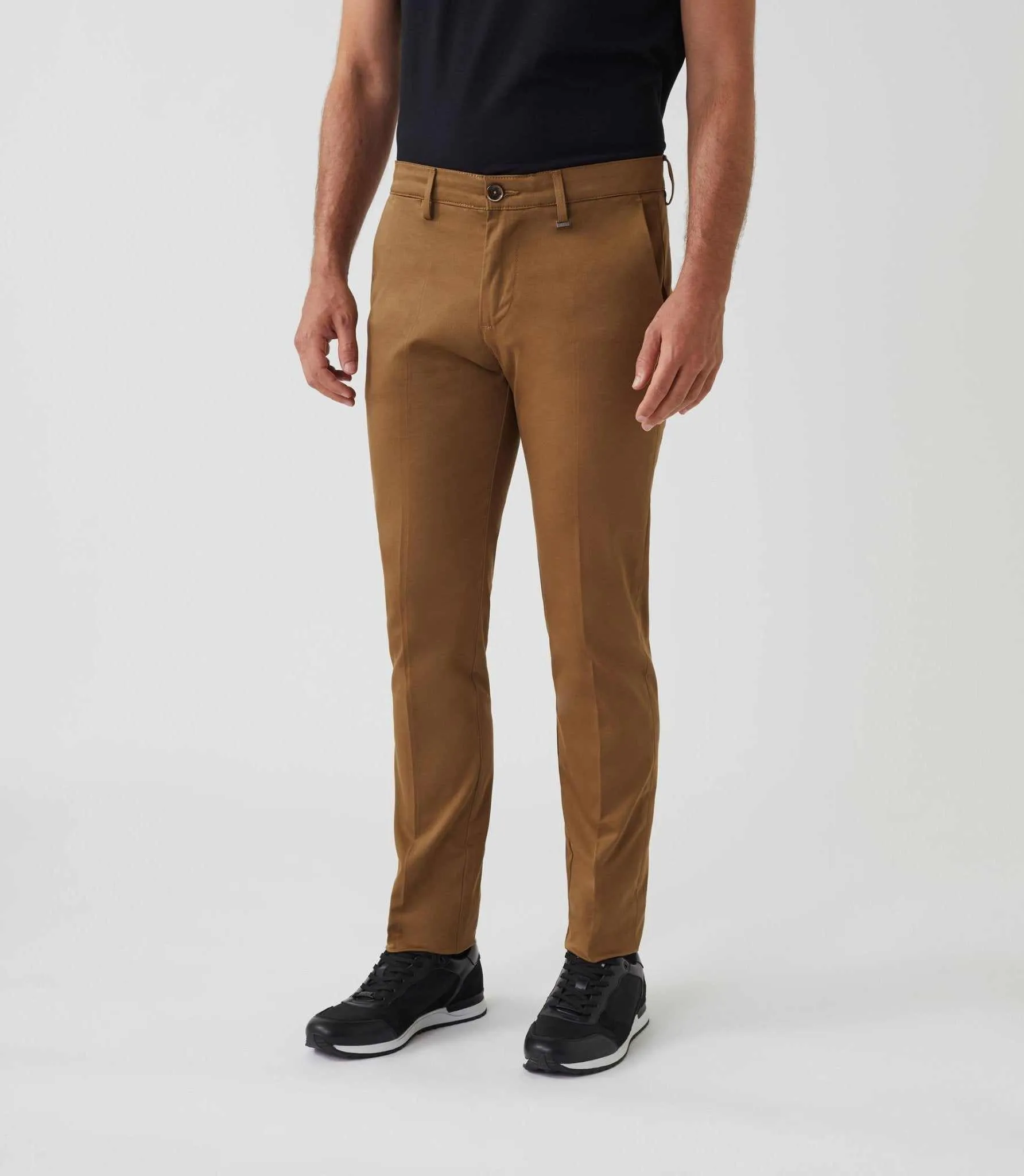 Pantalon casual chino camel 