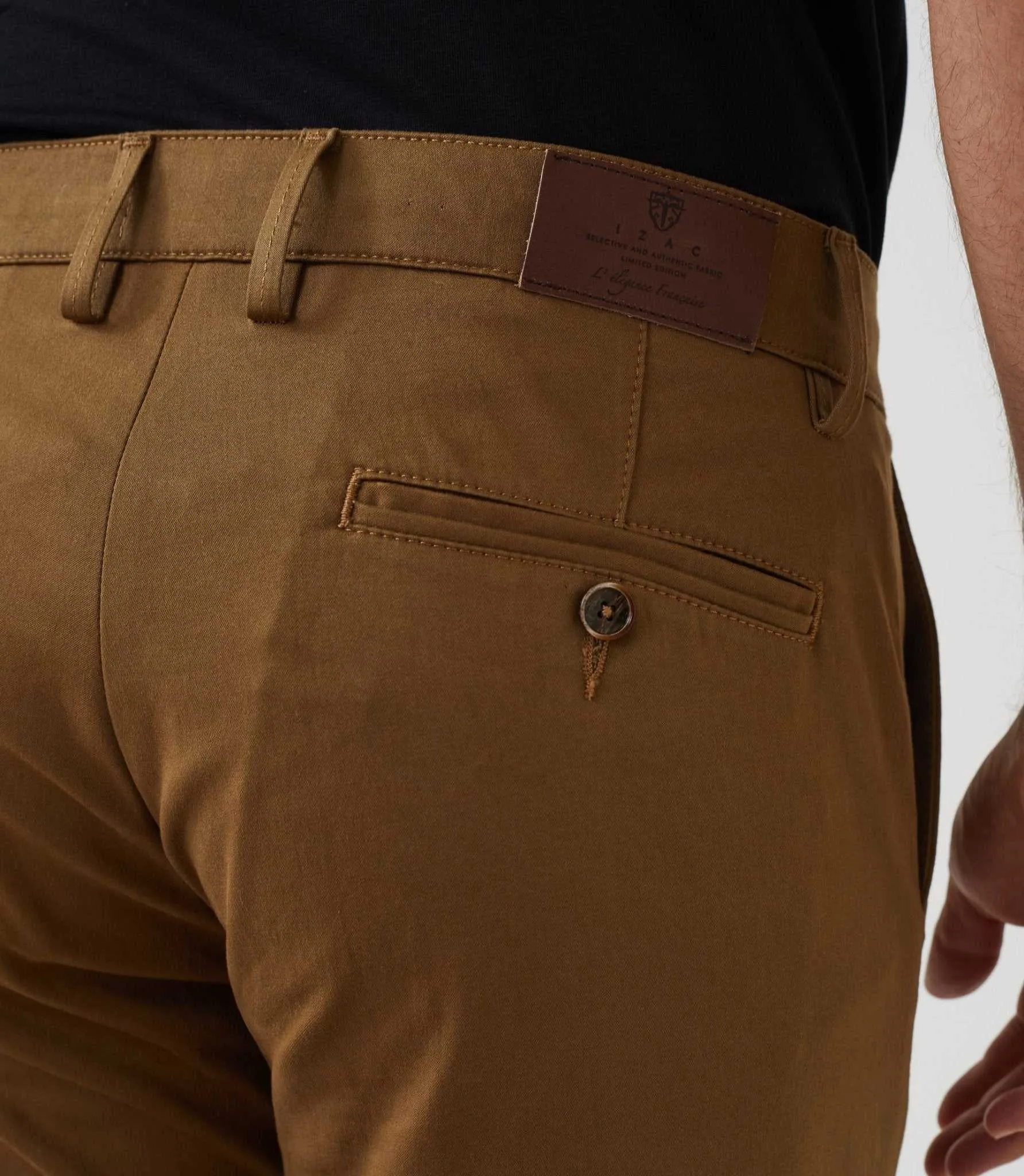 Pantalon casual chino camel 