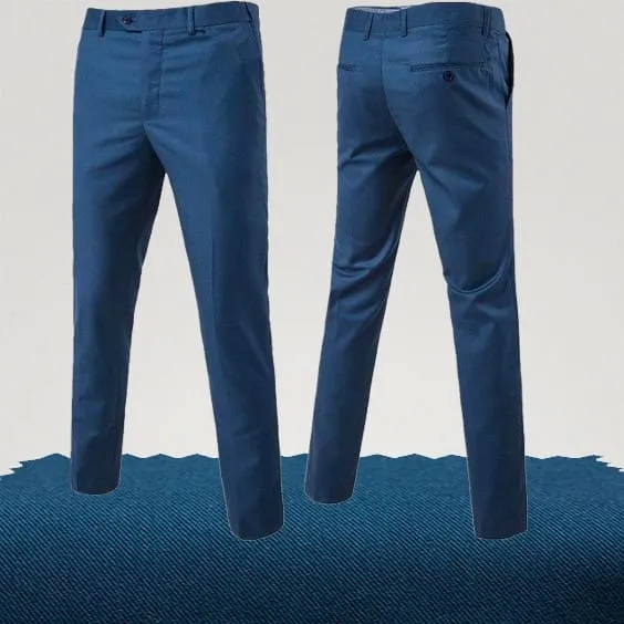 Pantalon chino bleu marine clair